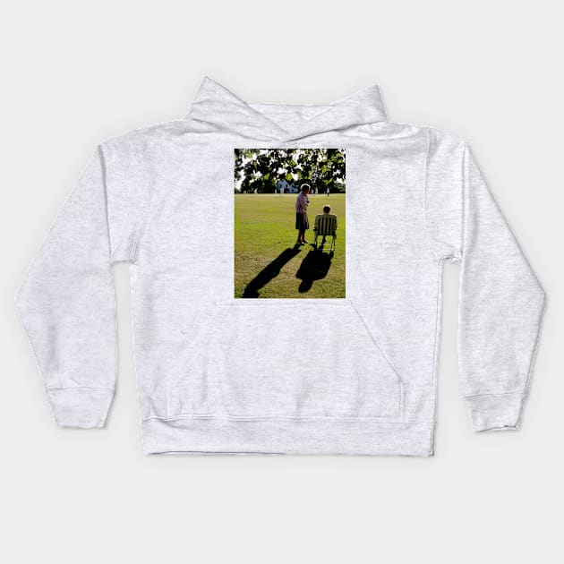 The Cricket Match Kids Hoodie by JonDelorme